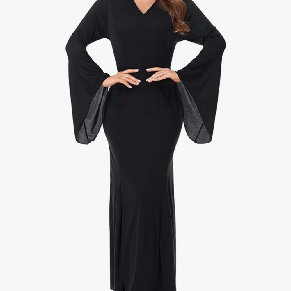 Morticia gown and Wig